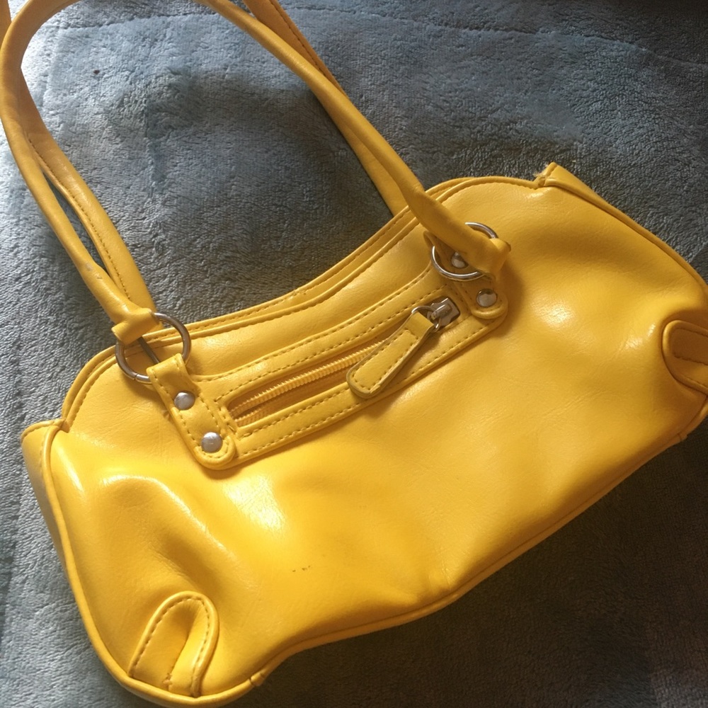 Vintage Yellow Statement Handbag